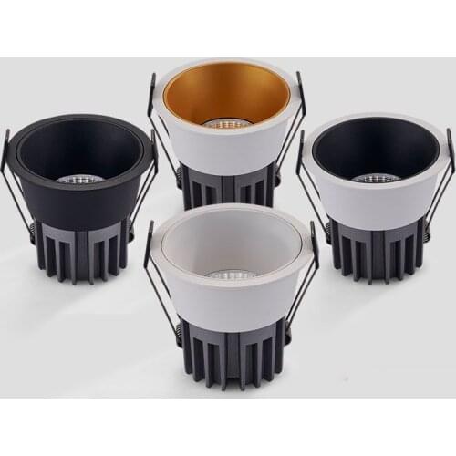 Dimmable COB LED Downlights 7W 9W 12W 15W Recessed LED Ceiling Spot Lights Warm White Nature White Cold White AC 110V 220V