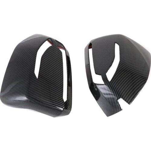 For Hyundai Palisade 2019 2020 ABS Carbon Fiber Rear View Mirror Cap Side Wing Mirror Door Mirror Protector Trim Car Accessories