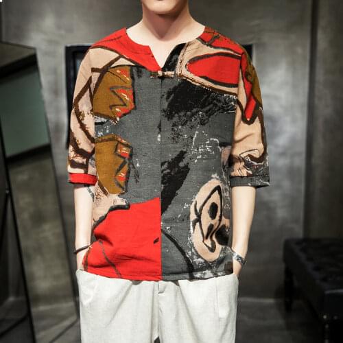 Мужские льняные рубашки JKASHDK China At AliExpress