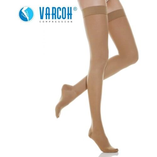 Compression Socks 30-40 mmhg Thigh High Stockings for Women & Men - Medical Support Hose Treatment Varicose Veins Swelling Edema