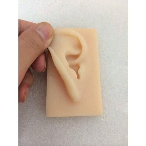 Ear model life size silicone ear acupuncture practice model simulation model of the ear right and left type