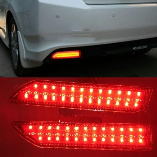 Fit For HONDA CR-V CRV 2007 2008 2009 Rear Bumper LED Reflector Brake Fog Light Lamp 2PCS
