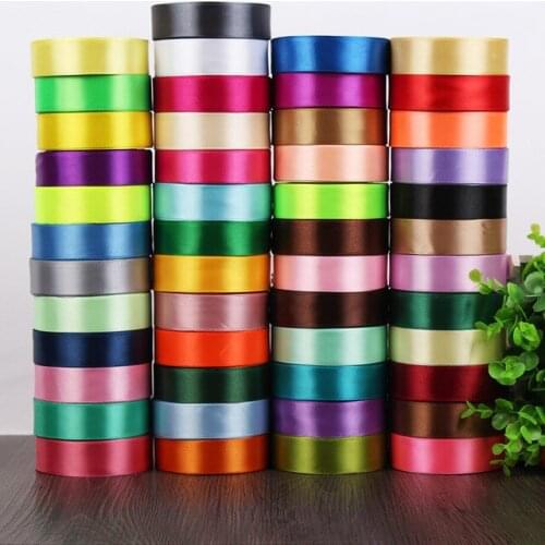 Silk Satin Ribbon 1'' 25mm 22 Meters Wedding Party Festive Event Decoration Crafts Gifts Wrapping tape DIY Scrapbooking Supplies