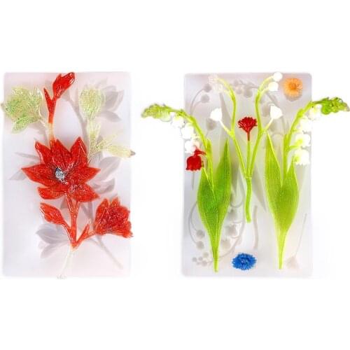 Magnolia Lily of the Valley Shape Silicone Cake Mold Flower Cake Decorating Tool DIY Fondant Chocolate Baking Mould Cake Tools