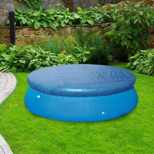 Folding Round Swimming Paddling Pool Cover Cushion Cloth Waterproof Pool Tub Anti-dust Tarpaulin Outdoor Garden Pool Accessories