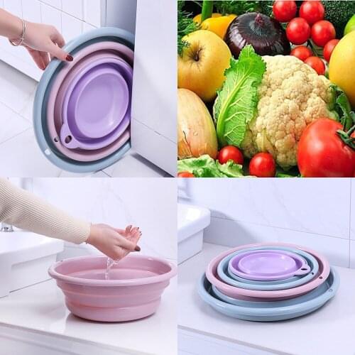 Collapsible Wash Basin Folding Camping Caravan Space Saver Wash Up Bowl Washtub