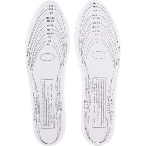 1Pair New Memory Foam Shoe Pad Insoles Thin Insole Breathable Sweat Absorbing Comfortable Shock Sport Shoes Pad Inner Cushion