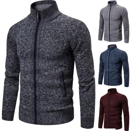 Sweater men Korean style stand-up collar cardigan long-sleeved sweater casual outdoor sports cardigan cardigan