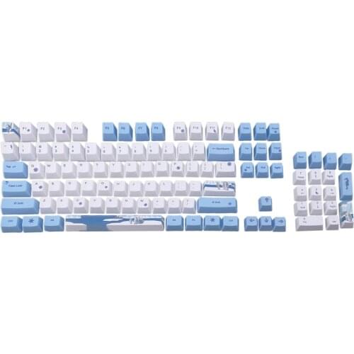 Only Keycaps)Penguin Keycap PBT Keycap Set Mechanische Toetsenbord Keycap for Durgo 104 Keys,Ganss 87 104 Keys,122 Pcs