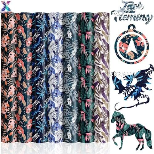 XFX Infusible Transfer Ink Bundles 1 Pcs 12x12" Colorful Plants Ink Sublimation Transfer Paper for T-shirt Cricut Joy Vinyl DIY