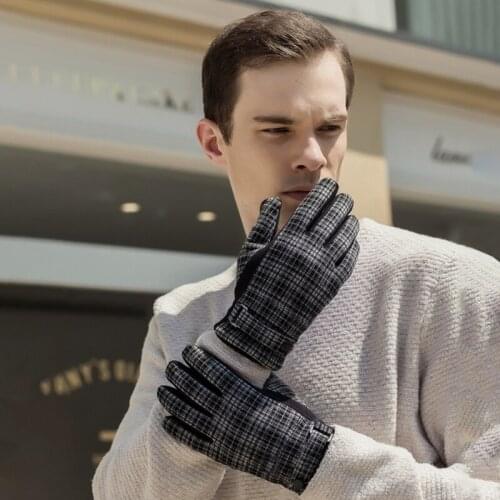 Winter Touch Screen Warm Gloves Men Business Gloves Outdoor Ski Snowboard Gloves Water Resistant Windproof Cycling Gloves