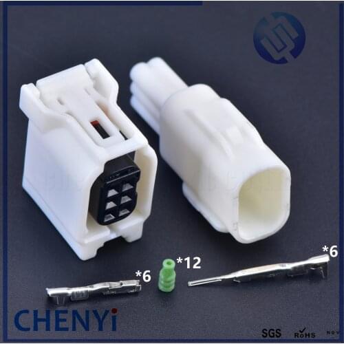 1Set Sumitomo 6 Pin Car Reversing Radar Probe male female Waterproof Connector 12382 6189-1142 6188-0706 For Toyota RAV4 Corolla