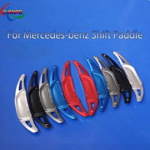 2pcs Aluminum Alloy Car Steering Wheel Shift Paddle Extension Shifter For Mercedes-Benz GLC CLA45 C63 Car Interior Accessories