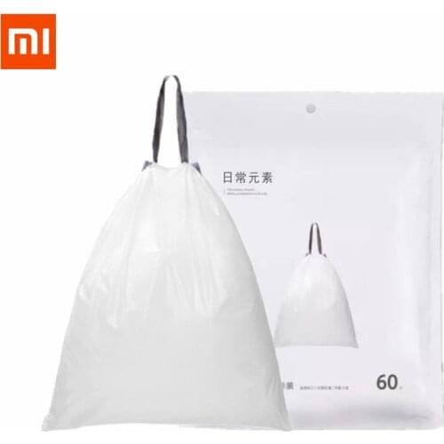 3 Rolls Xiaomi Everyday Elements Double Drawstr Trash Bag Thicken Garbage Bag Friendly and Clean Strong Plastic Storage Bag