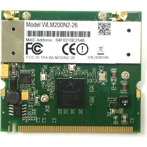 AR9223 b/g/n 300M WLM200N2-26 2.4G engineering wireless AP network card, Atheros 802.11N 300M WIFI 2.4G high power module