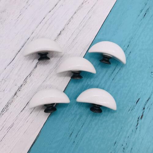 10x White Knobs Ceramic Dresser Knobs Kids Cabinet Porcelain Drawer Handle Furniture Hardware Cupboard door pulls Chinese handle