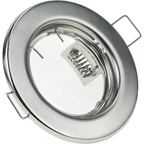 Free Shipping GU10 MR16 Spotlights Trim Rings GU10 MR16 Light Holders Fixtures Fittings Fittings Silver Aluminium