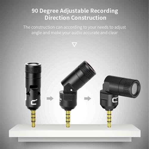 Comica CVM-VS07 GoPro Vlog Video Wireless Microphone for iPhone Andriod Smartphone SONY Nikon DSLR GoPro 8 7 6 5 Plug and Play