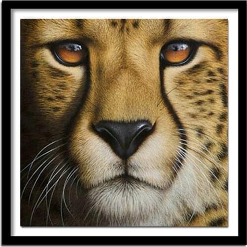DIY 5D Diamonds Embroidery Animal Lion full Round Diamond Painting Cross Stitch Kits Diamond Home decor 25*25cm W210