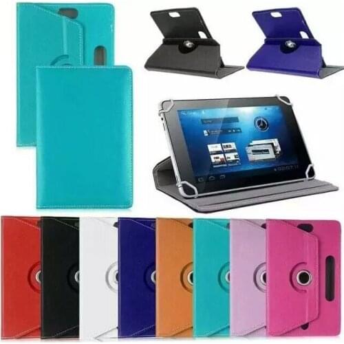 For ARCHOS 101 Neon/101 Xenon/101 XS 2 10.1"Inch 360 Degree Rotating Universal Tablet PU Leather cover case