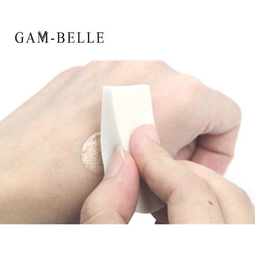 GAM-BELLE 12/24 Pcs Gradient Color Stamping Sponge Nail Art Tools Foundation Cream Liquid Puff Nail Makeup Tools Kit Set