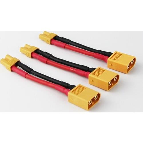 5/10/20pcs Male XT-60 to Female XT-30 Connector Adapter Turnigy Drone XT30 XT60 FPV Cable 16awg 5cm