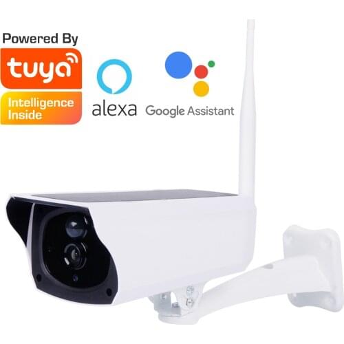 Tuya Smart Life WiFi Solar Powered Camera PIR 1080P Home CCTV Security Camera Video Surveillance Wireless Battery Camera Audio