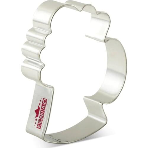 KENIAO Oktoberfest Beer Cookie Cutter For Party Beer Mug Biscuit / Fondant / Pastry / Bread Cutter -7.9x10.8cm - Stainless Steel