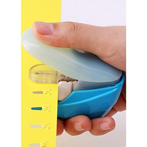 1PC Stapleless Stapler Book Paper Stapling Stapler Without Staple Stapler Mini Portable No Staples School Office Supplies
