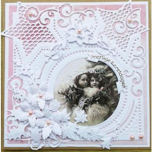 Circle Hollow Christmas Star Metal Cutting Dies for DIY Scrapbooking Album Paper Cards Making Decorative Crafts Supplies 2019