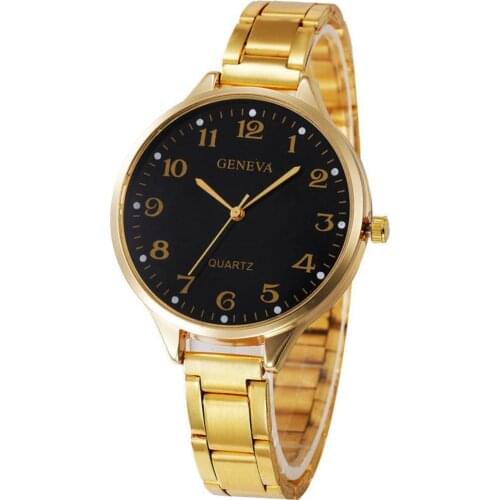 Fashion Elegant Metal Band Analog Quartz Round Wrist Watch Women Jewelry Gift Ladies Dress Watches Gift Luxury Relogio Feminino