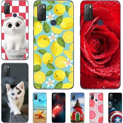 Soft Silicone Case For Alcatel 1S 3L 2021 6.52" Smartphone Protector TPU Bumper Cover Phone Funda Custodia Housse Coque