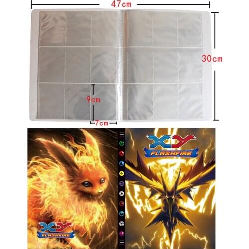 New Big Pokemon Album 9 Pocket Game Card VMAX GX Holder binder Cartoon Cards Map Book Collection Folder Loaded List Kids Gift