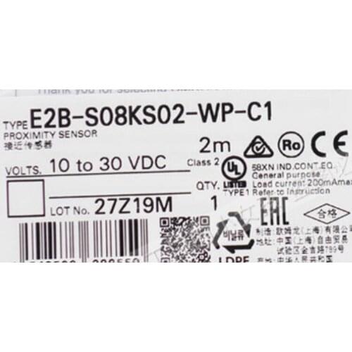 Omron authentic original proximity switch flat head 24 sensor E2B-S08KS02-WP-C1 C2 B1 B2