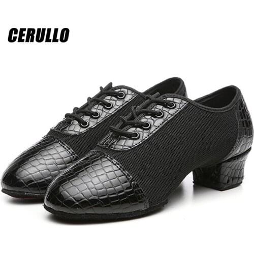 Autumn and winter new adult high-heeled Latin dance shoes ladies teacher shoes mens Latin practice shoes A305