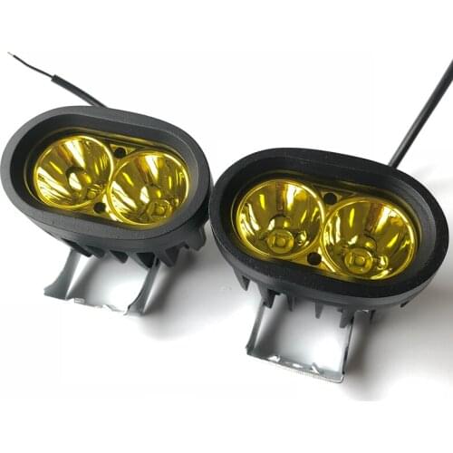 Pair 2x 20w Motorcycle led driving head light 12v 24v Ebike headlamp 4x4 Car truck Spotlight Offroad ATV SUV Auxiliary fog light