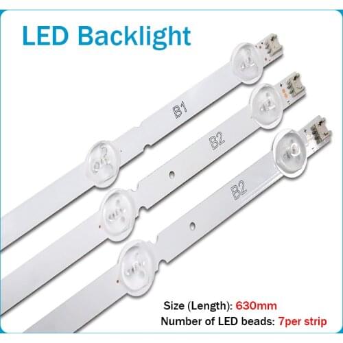 630mm LED Strips 7leds for LG 32" ROW2.1 REV 0.9 A1 B1 B2 Type 6916L-1437A 6916L-1438A 6916L-1426A 6916L-1204A AGF7818010