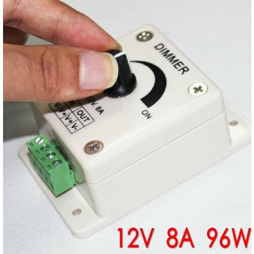 High Quality 12V 8A 96W PIR Sensor LED Strip Light lamps Switch Dimmer Brightness Controller