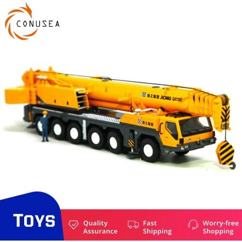 XCMG QAY200T 1:50 Alloy Crane Car Model Die-casting Engineering Vehicle Diecast Truck Derrick Hoist Toys for Boy Children Gift