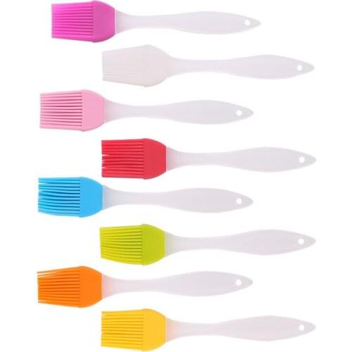1Pc 16.7x3cm Silicone Baking Bakeware Bread Cook Brushes Pastry Oil BBQ Basting Brush Tool Kitchen Accessories Gadget Brushes