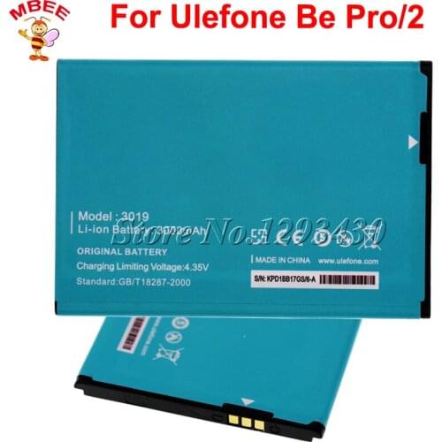 3019 for Ulefone L55 Battery for Ulfone be pro 2 Bateria Accumulator AKKU 3000mAh