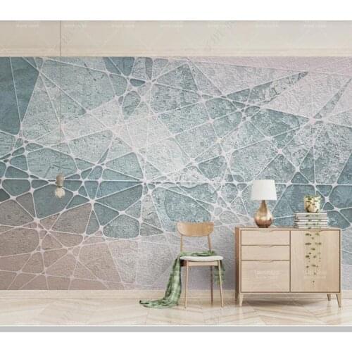 Papel de parede 3d triangle modern Nordic style geometric 3d wallpaper mural,living room tv wall bedroom wall paper home decor