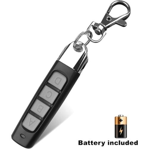 Car Keychain sylte 433MHZ Remote Control For Garage Gate Door Opener Mini Remote Control Duplicator Clone Cloning Code Car Key