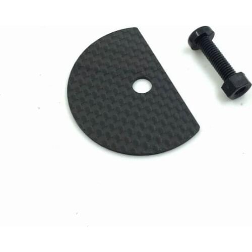 Folding bike front for Brompton k brake line baffle carbon fiber Shift Hose stop plate + screw 1 set