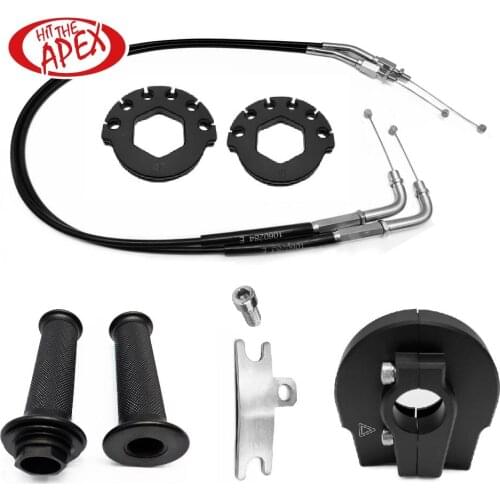 Quick Action Throttle Complete with Cables Kit For SuzukiGSXR 600 2006-2013 2007 2008 09 10 11 2012 Push Pull Throttle Assembly