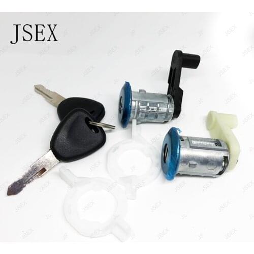 NEW Left with Right Car Door Lock Barrel Cylinder with 2 Key for Renault Megane Scenic Clio Master OE 7701468981 7701468982