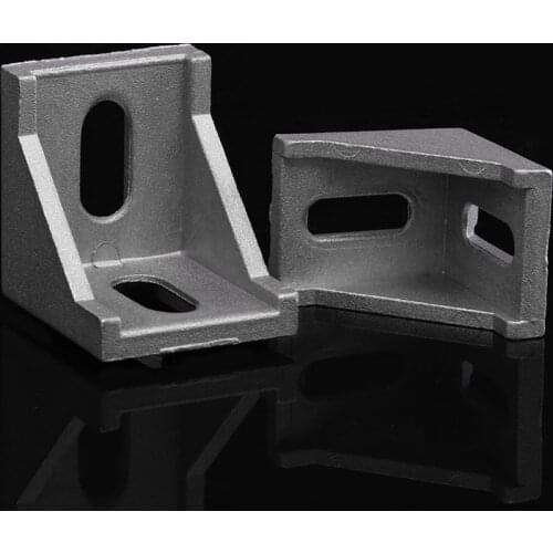 10pc Aluminium Profile Extrusion Bracket 2020 2028 3030 3060 4040 4080 4545 Corner Fitting Angle 20 30 40 45 Connector CNC Part