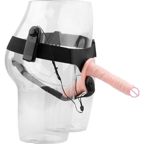 Erotic Sextoys Strapon Dildo Realistic Silicone Multi Speed Double Vibrator Lesbian Strap On Penis Adult Sex Toys for Woman