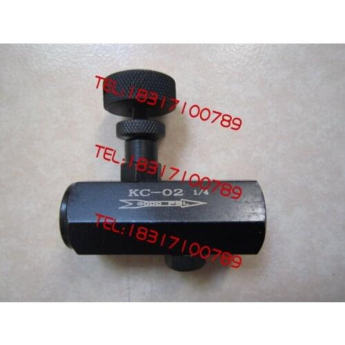Hydraulic One-way Throttle Valve KC-02 KC-03 KC-04 06 Flow Control Valve Oil Pressure Pipe Type Regulating Valve