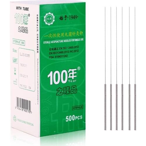 500 pcs disposable sterile acupuncture needles 0.25/0.30/0.35*13/25/40/50/60/75mm